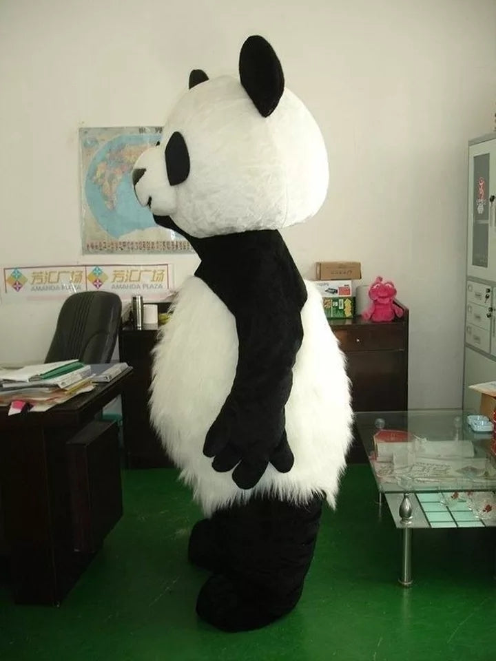 Urso Panda Mascote Traje Adulto Personagem Mascote Personagem Dos