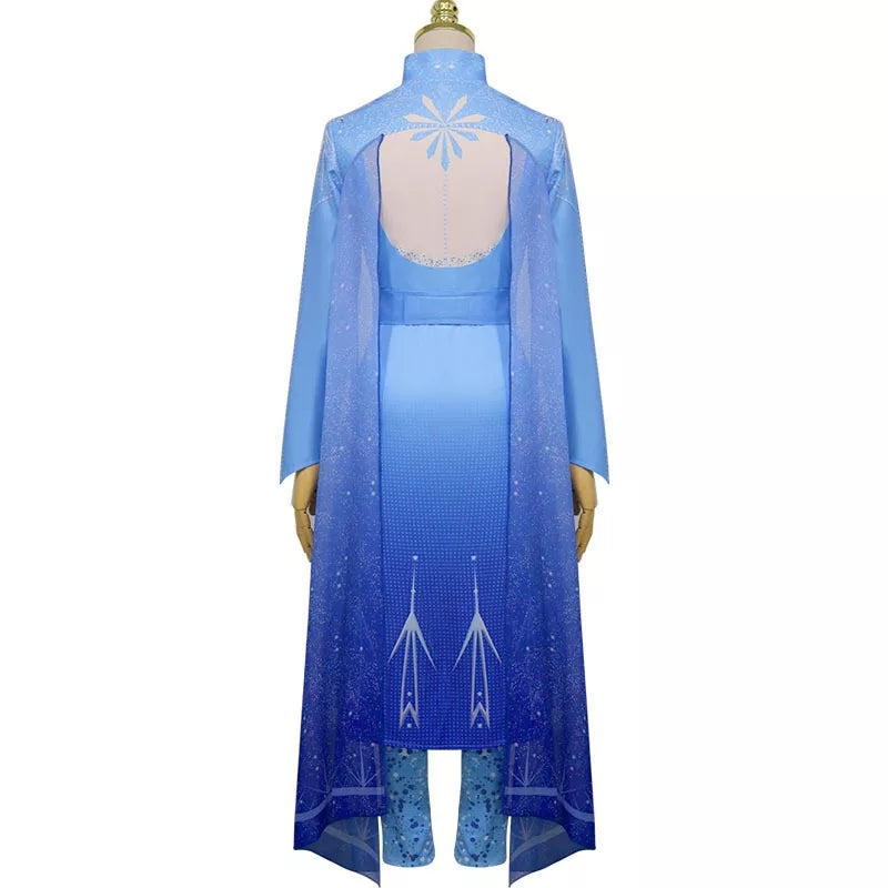 Fantasia Elsa Frozen 2 Cosplay Profissional Vestido Floresta Encanta H2l Cosplay 8512