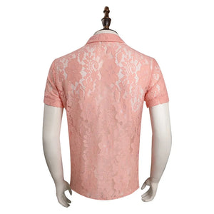 CAMISA ELVIS PRESLEY RENDAS ROSA