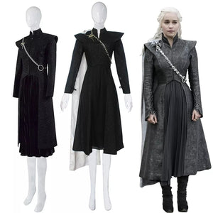 FANTASIA DAENERYS VESTIDO PRETO - GAME OF THRONES TEMPORADA 7 COSPLAY