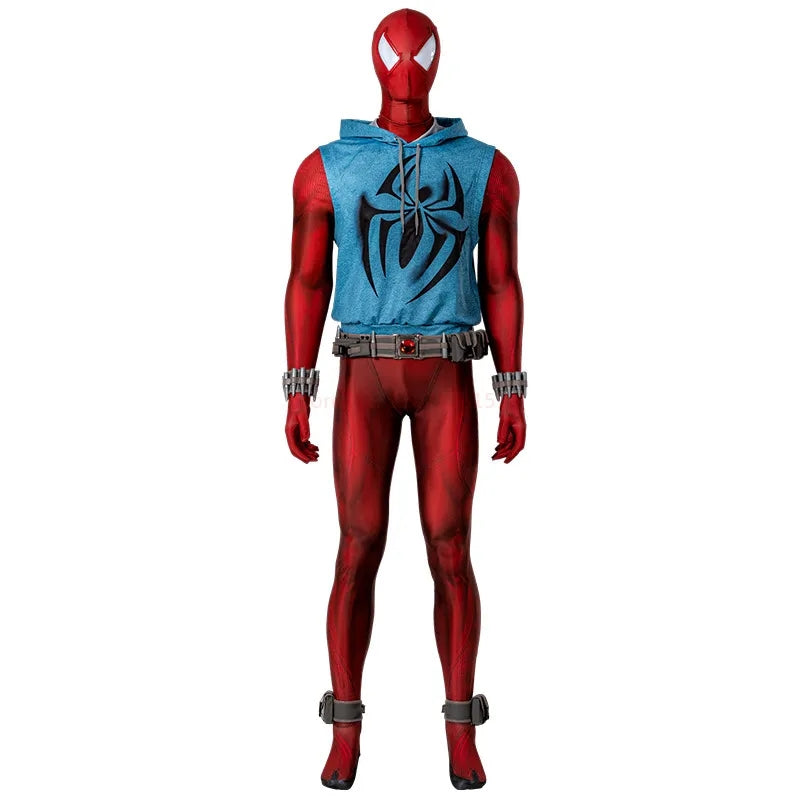 FANTASIA HOMEM ARANHA ESCARLATE ARANHAVERSO COSPLAY