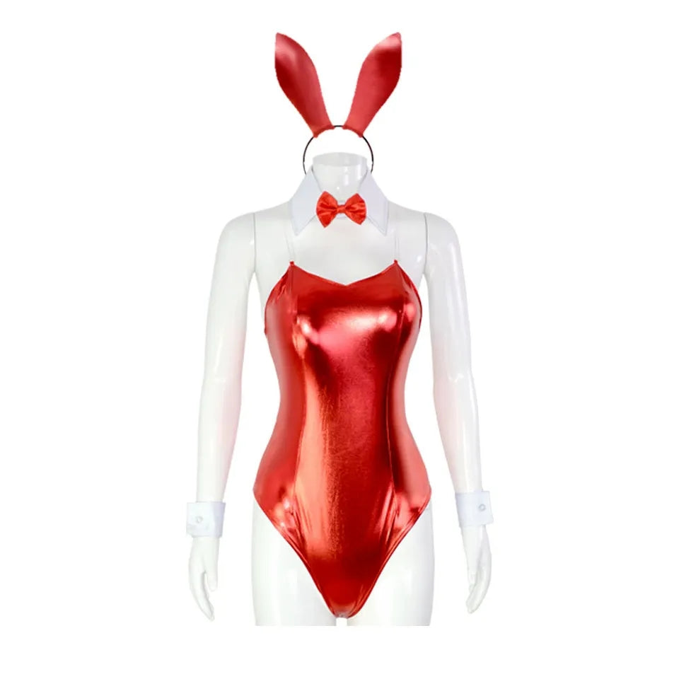 FANTASIA COELHINHA BODY VERMELHO - BUNNY SUIT