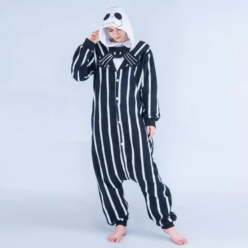 FANTASIA JACK SKELLINGTON PIJAMA MACACÃO O ESTRANHO MUNDO DE JACK