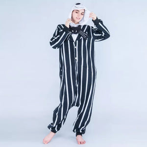 FANTASIA JACK SKELLINGTON PIJAMA MACACÃO O ESTRANHO MUNDO DE JACK