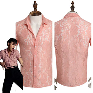 CAMISA ELVIS PRESLEY RENDAS ROSA