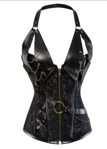 FANTASIA VESTIDO STEAMPUNK PRETO