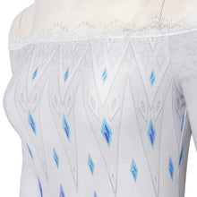 Carregar imagem no visualizador da galeria, FANTASIA ELSA FROZEN 2 VESTIDO BRANCO E AZUL PROFISSIONAL
