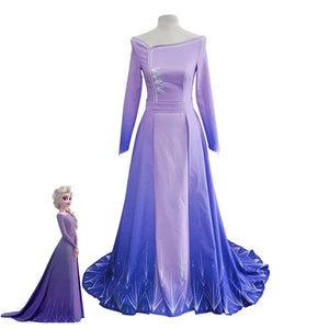 FANTASIA ELSA -  FROZEN 2 COSPLAY PROFISSIONAL VESTIDO LILÁS