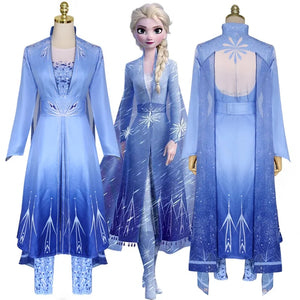 FANTASIA ELSA - FROZEN 2 COSPLAY PROFISSIONAL VESTIDO FLORESTA ENCANTADA