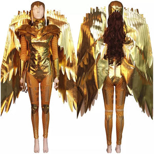 FANTASIA MULHER MARAVILHA 1984 EAGLE ARMOR COM ASAS COSPLAY PROFISSIONAL