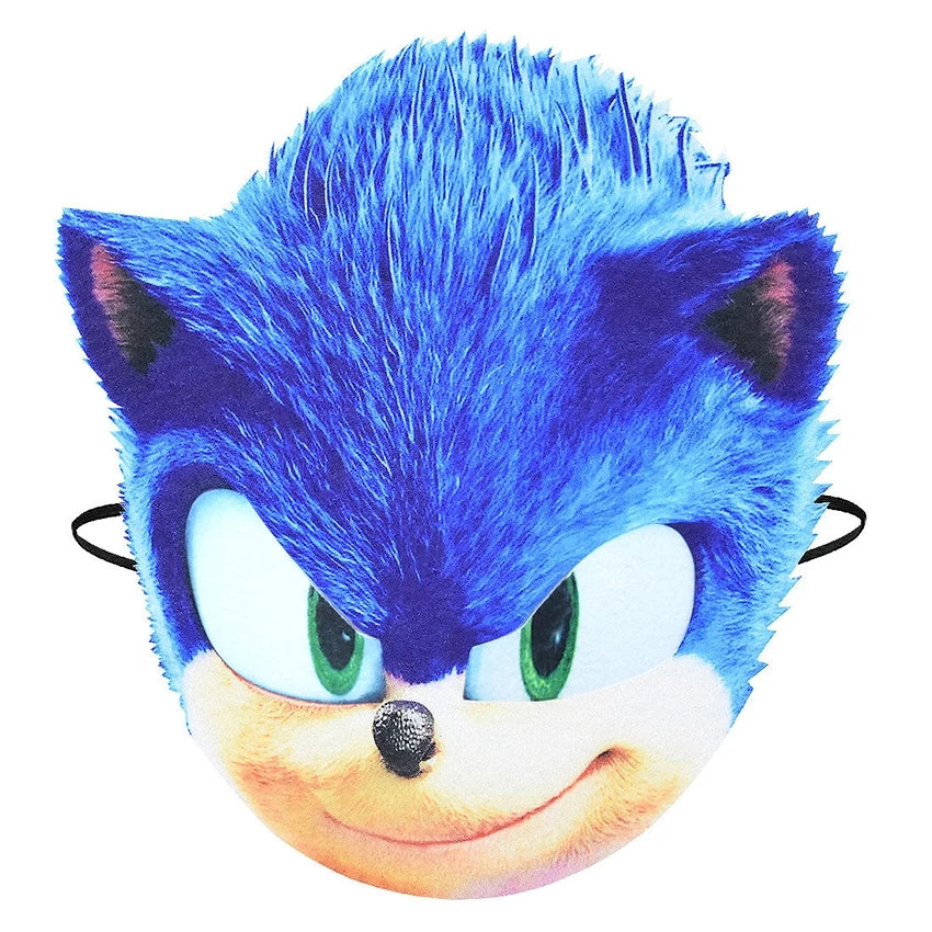 Fantasia Sonic Azul Infantil Original com Máscara