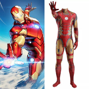 FANTASIA HOMEM DE FERRO MACACÃO 3D COSPLAY