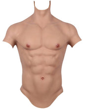 Carregar imagem no visualizador da galeria, PRÓTESE BARRIGA MUSCULAR MASCULINA REALISTA 100% SILICONE
