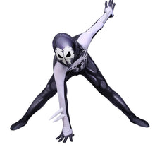 Carregar imagem no visualizador da galeria, FANTASIA HOMEM ARANHA 2099 PRETO E BRANCO ATRAVÉS DO ARANHAVERSO COSPLAY
