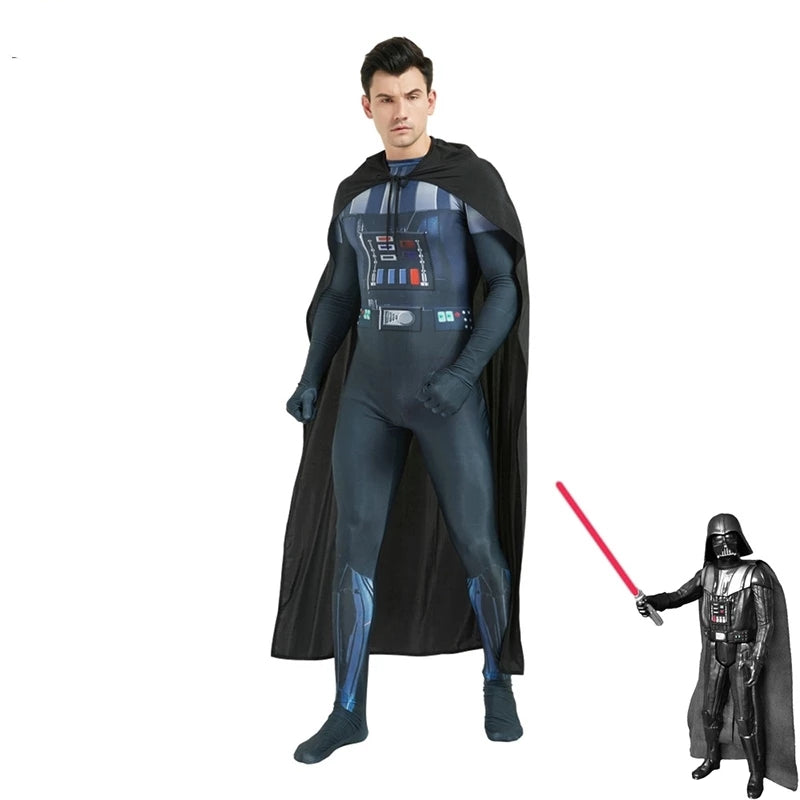 Fantasia MacacÃo Com Capa Darth Vader 3d Star Wars H2lcosplay H2l Cosplay 4650