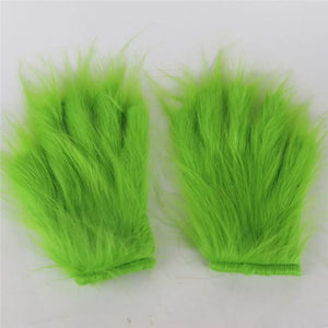 LUVAS GRINCH VERDE PELUDO COSPLAY