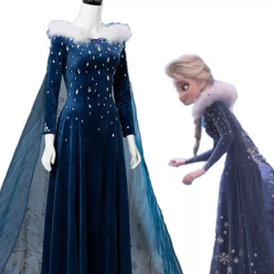 FANTASIA ELSA ADULTO LUXO - OLAF AVENTURA CONGELANTE COSPLAY PROFISSIONAL