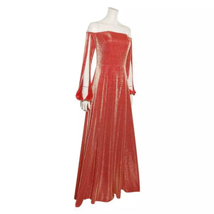 FANTASIA RHAENYRA - HOUSE OF THE DRAGON VESTIDO VERMELHO COSPLAY PROFISSIONAL