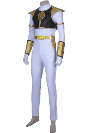 FANTASIA POWER RANGER TIGRE BRANCO COSPLAY PROFISSIONAL