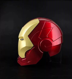 CAPACETE MÁSCARA HOMEM DE FERRO COM LED