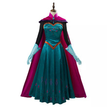 Carregar imagem no visualizador da galeria, FANTASIA ELSA FROZEN ADULTO PROFISSIONAL VESTIDO COROAÇÃO
