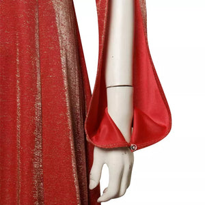 FANTASIA RHAENYRA - HOUSE OF THE DRAGON VESTIDO VERMELHO COSPLAY PROFISSIONAL