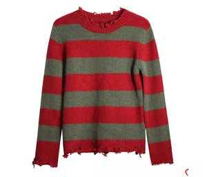 FANTASIA KIT FREDDY KRUEGER CAMISA + MÁSCARA + CHAPÉU + LUVA