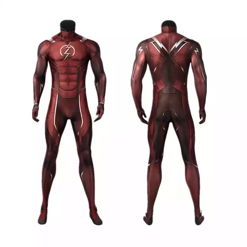 FANTASIA ADULTO THE FLASH INJUSTICE 2 MACACÃO 3D