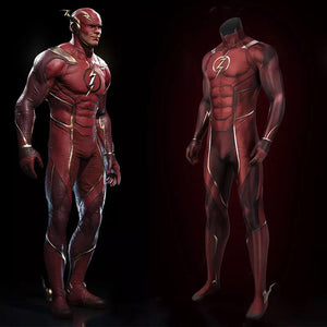 FANTASIA ADULTO THE FLASH INJUSTICE 2 MACACÃO 3D